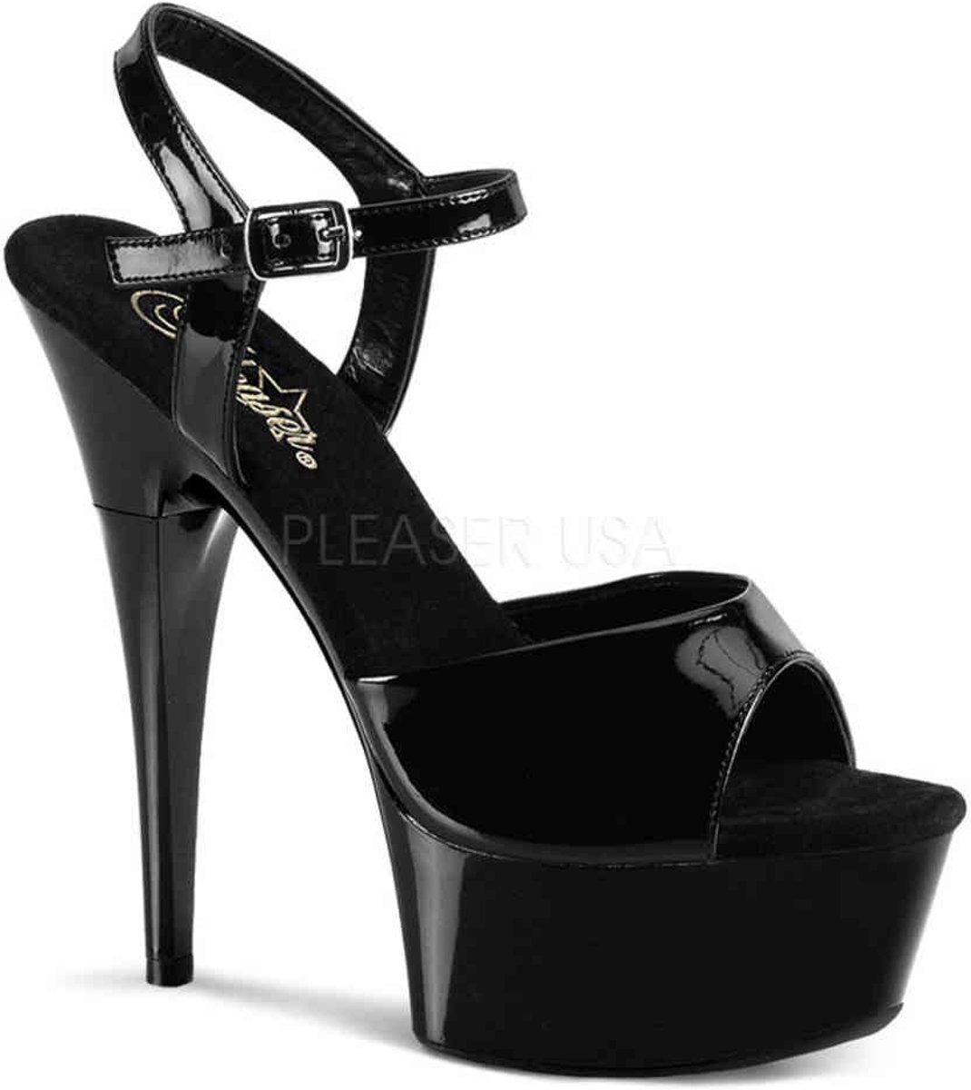 EU 37 = US 7 | CAPTIVA-609 | 6 Ankle Strap PF Sandal W/RS On Heel